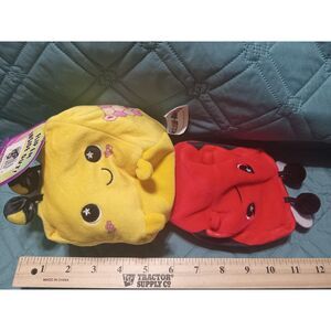 HEX the Bee Flip'em Inside Out addition to the Moosh Moosh collection of plush